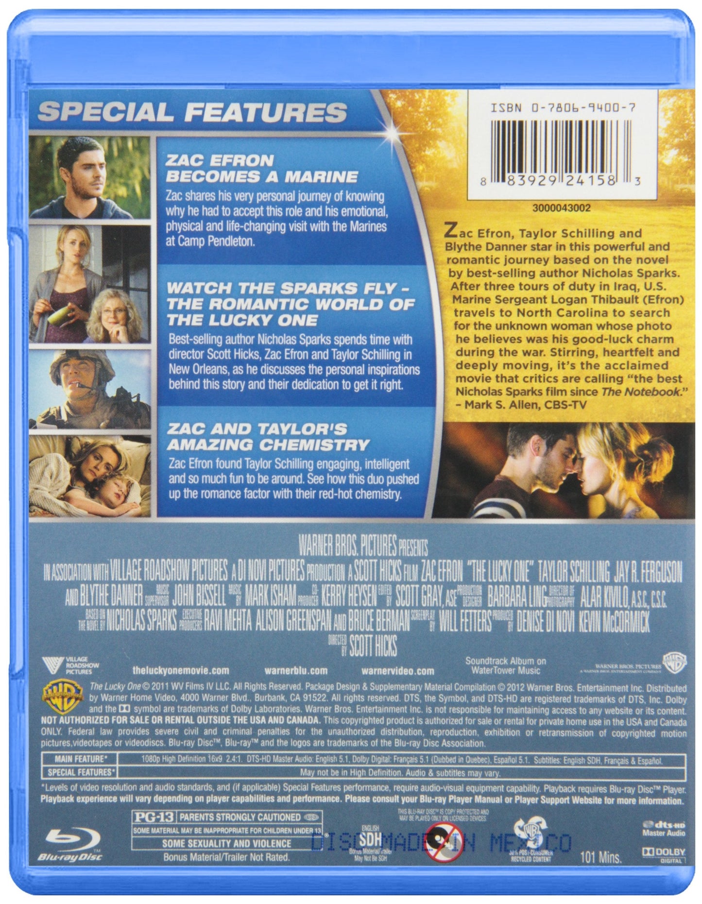 Lucky One [Blu-ray] [Import]