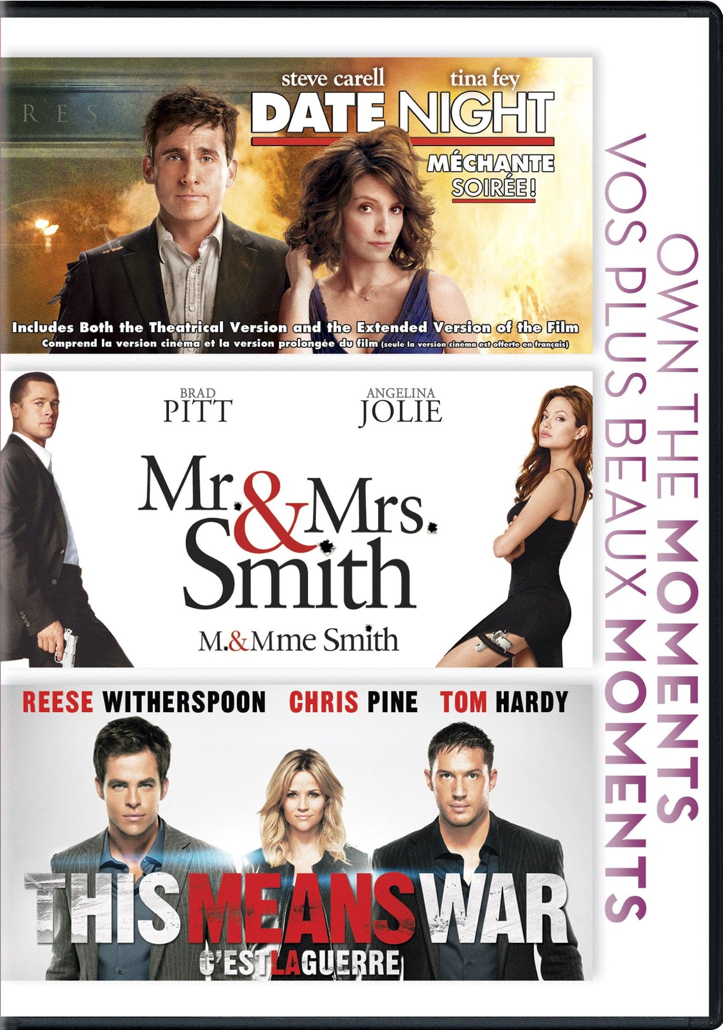 This Means War/Date Night/Mr. & Mrs. Smith (Bilingual)