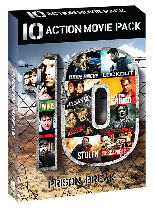 Prison Break: Assault On Precinct 13 / Yards / Assassins Run / Escapee / Inescapable / Stolen / Breakout / Lockout / Get The Gringo / Drive Angry - DVD (Used)