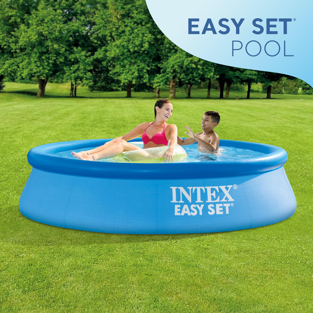INTEX 28106EH Easy Set Inflatable Swimming Pool: 8ft x 24in – Puncture-Resistant Material – Quick Inflation – 513 Gallon Capacity – 18in Water Depth 🍁 All In One Marketplace Canada