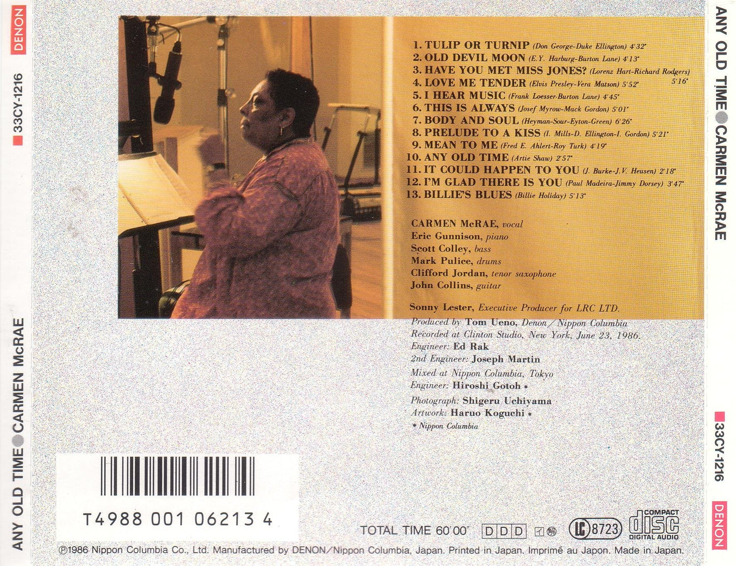 Carmen McRae / Any Old Time - CD (Used)