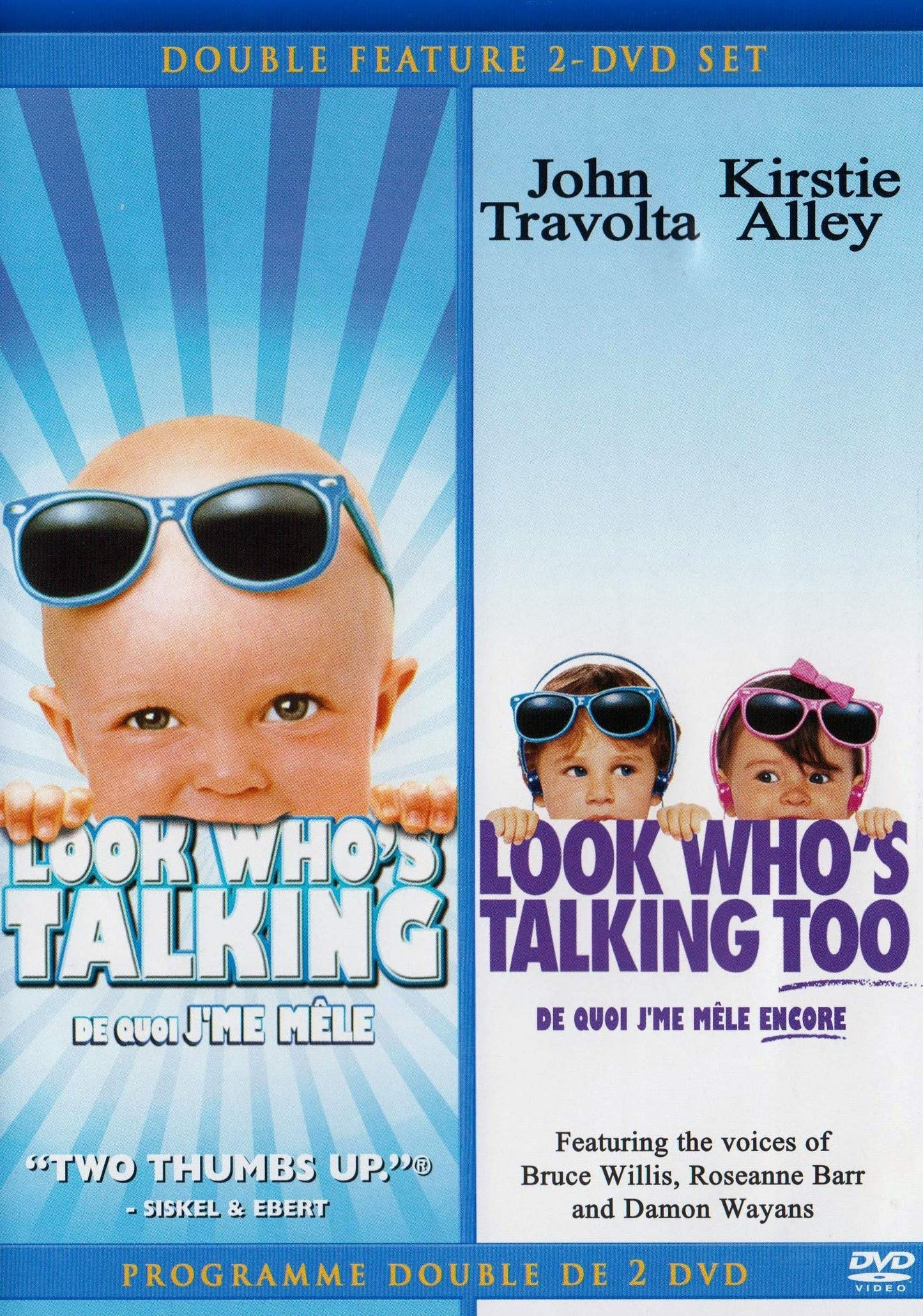 Look Who's Talking + Look Who's Talking Too (Double Feature) - DVD (Used)