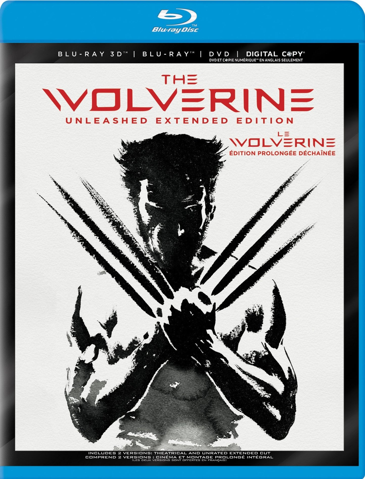 The Wolverine: Unleashed Extended Version - Blu-ray 3D/Blu-Ray/DVD (Used)