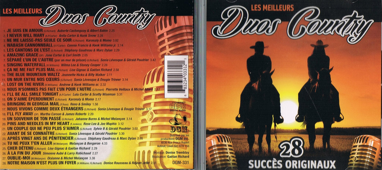 LES MEILLEURS DUOS COUNTRY - 28 SUCCES ORIGINAUX
