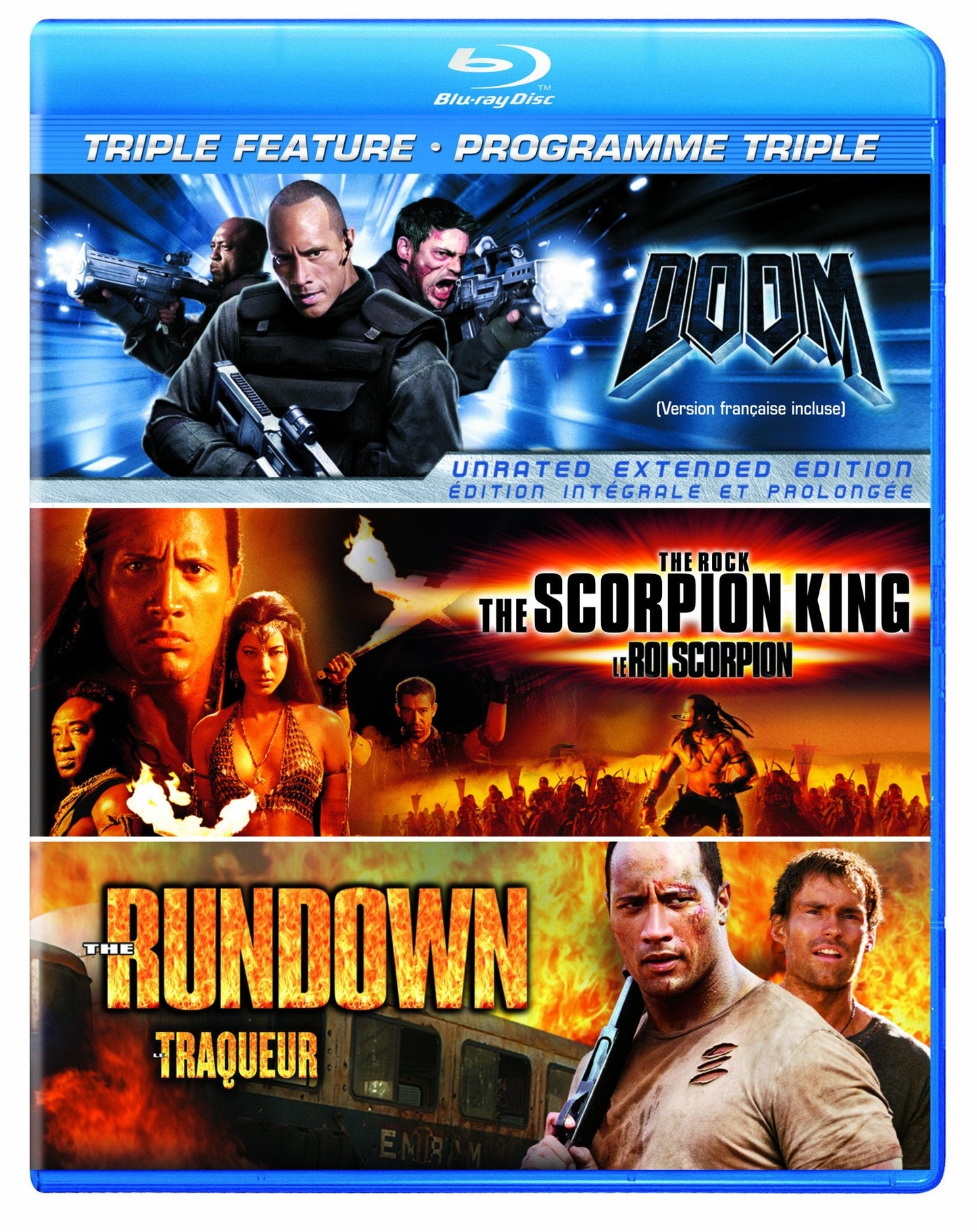 Doom / Scorpion King / Rundown - Blu-ray (Used)