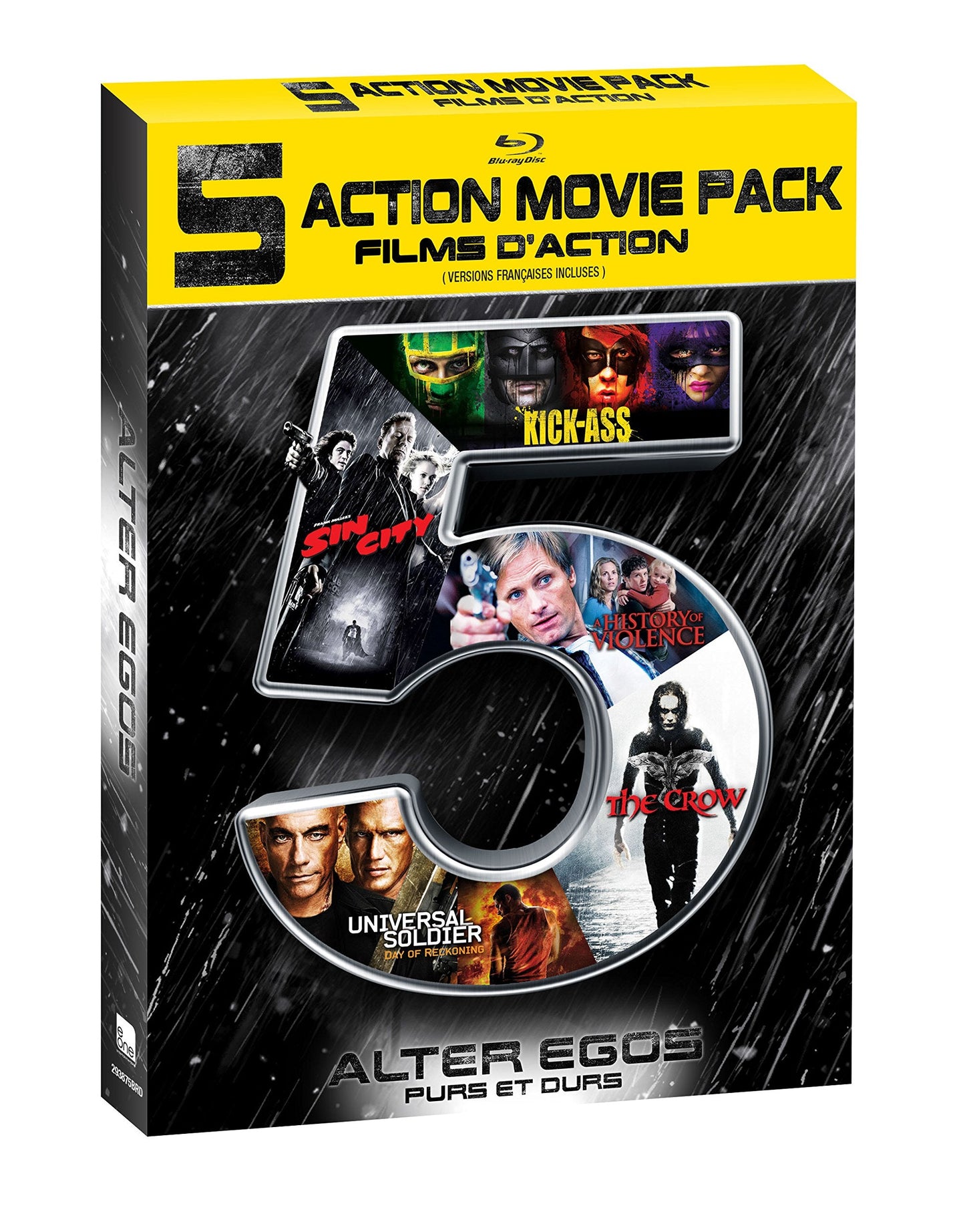 Alter Egos: The Crow / Sin City / Kick-Ass / Universal Soldier: Day of Reckoning / History of Violence - Blu-ray (Used)