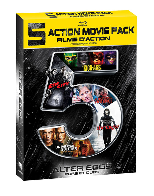 Alter Egos: The Crow / Sin City / Kick-Ass / Universal Soldier: Day of Reckoning / History of Violence - Blu-ray (Used)