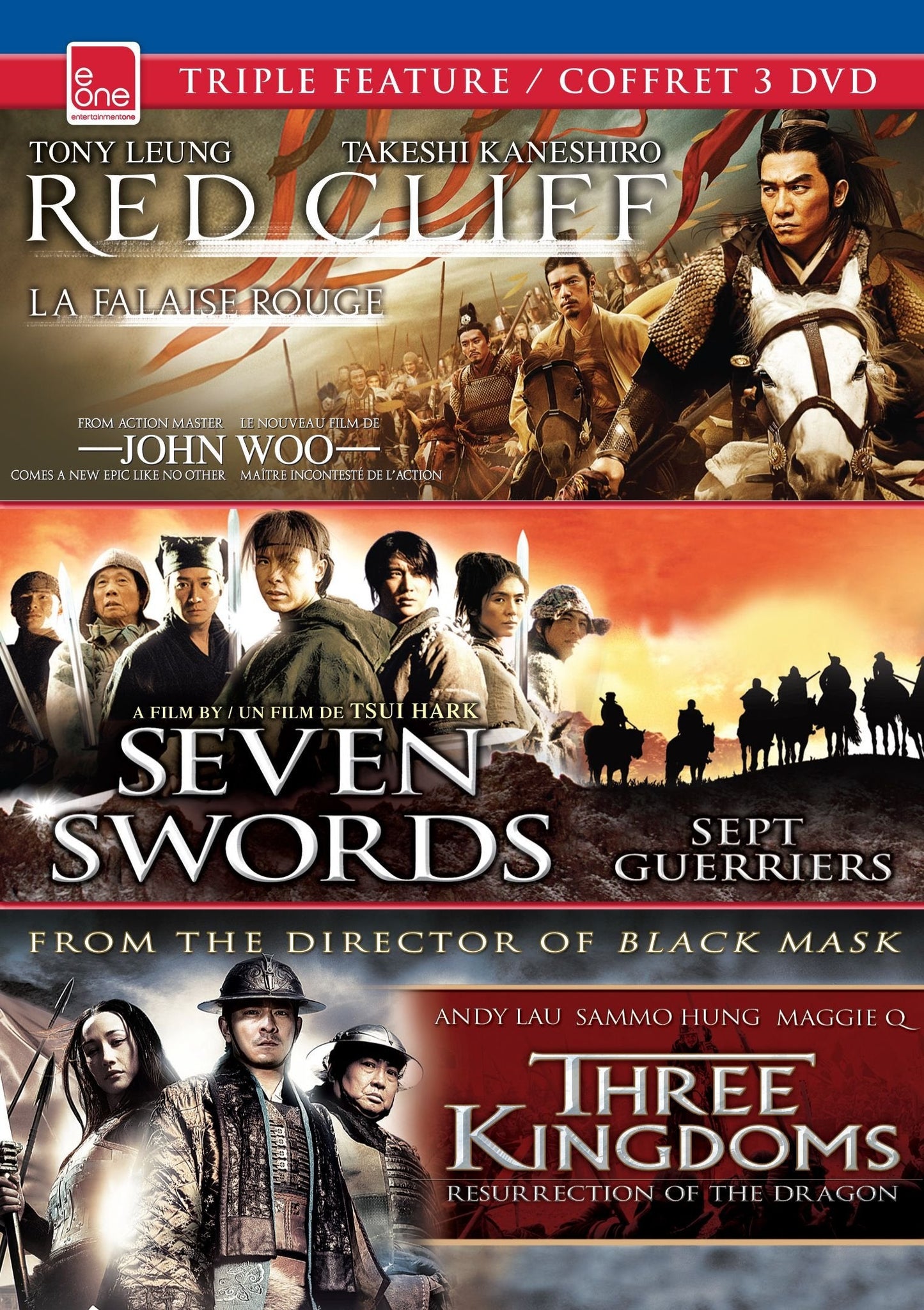 eOne Triple Feature Set 19 (Red Cliff - Theatrical Cut, Seven Swords, Three Kingdoms)