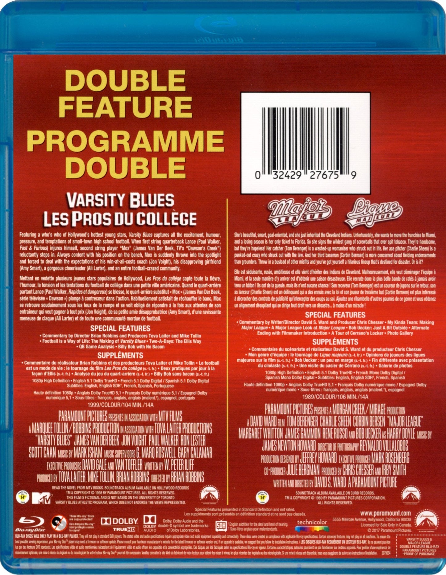 varsity blues / major league bluray