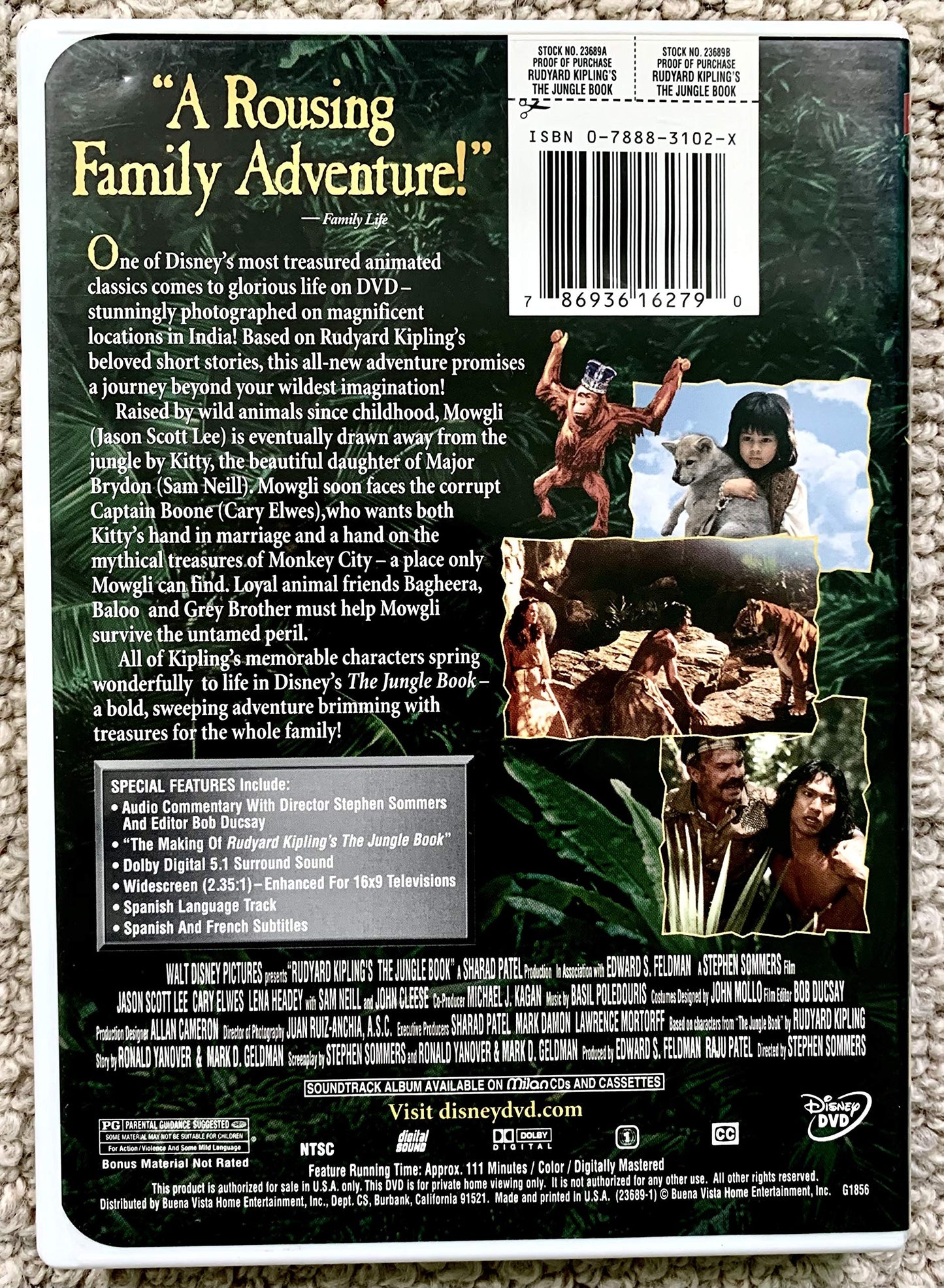 Rudyard Kipling's The Jungle Book (Widescreen) - DVD (Used)