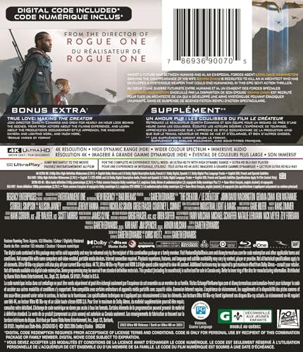 The Creator - 4K/Blu-Ray