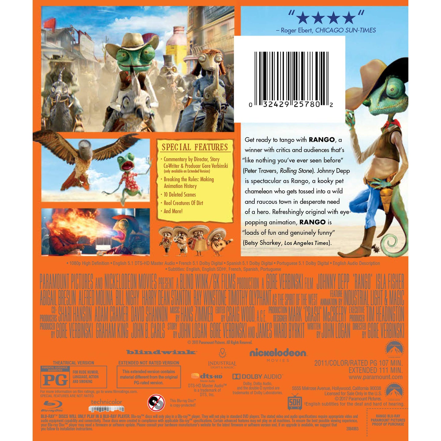 Rango - Blu-ray