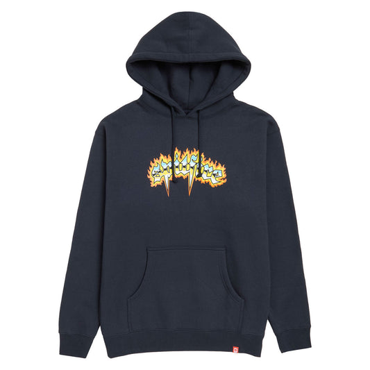 Spitfire 'Chrome Venom' Hoodie - Navy/Multi Color Print
