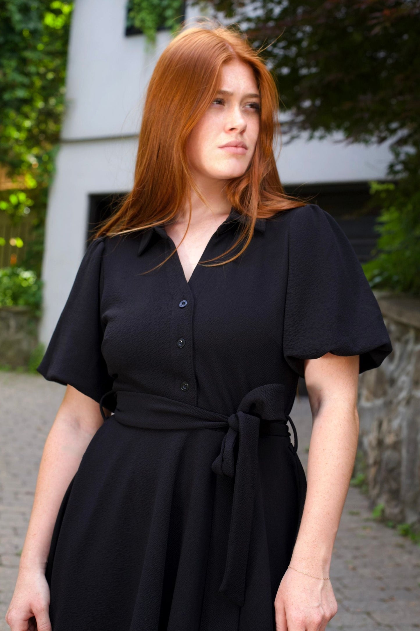 Coralie Tie-Waist Fit & Flare Dress