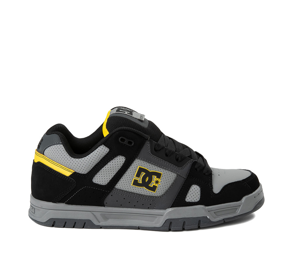 DC Shoes 'Stag' Shoes - Grey/Black/Yellow