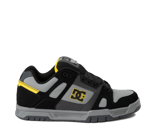 DC Shoes 'Stag' Shoes - Grey/Black/Yellow