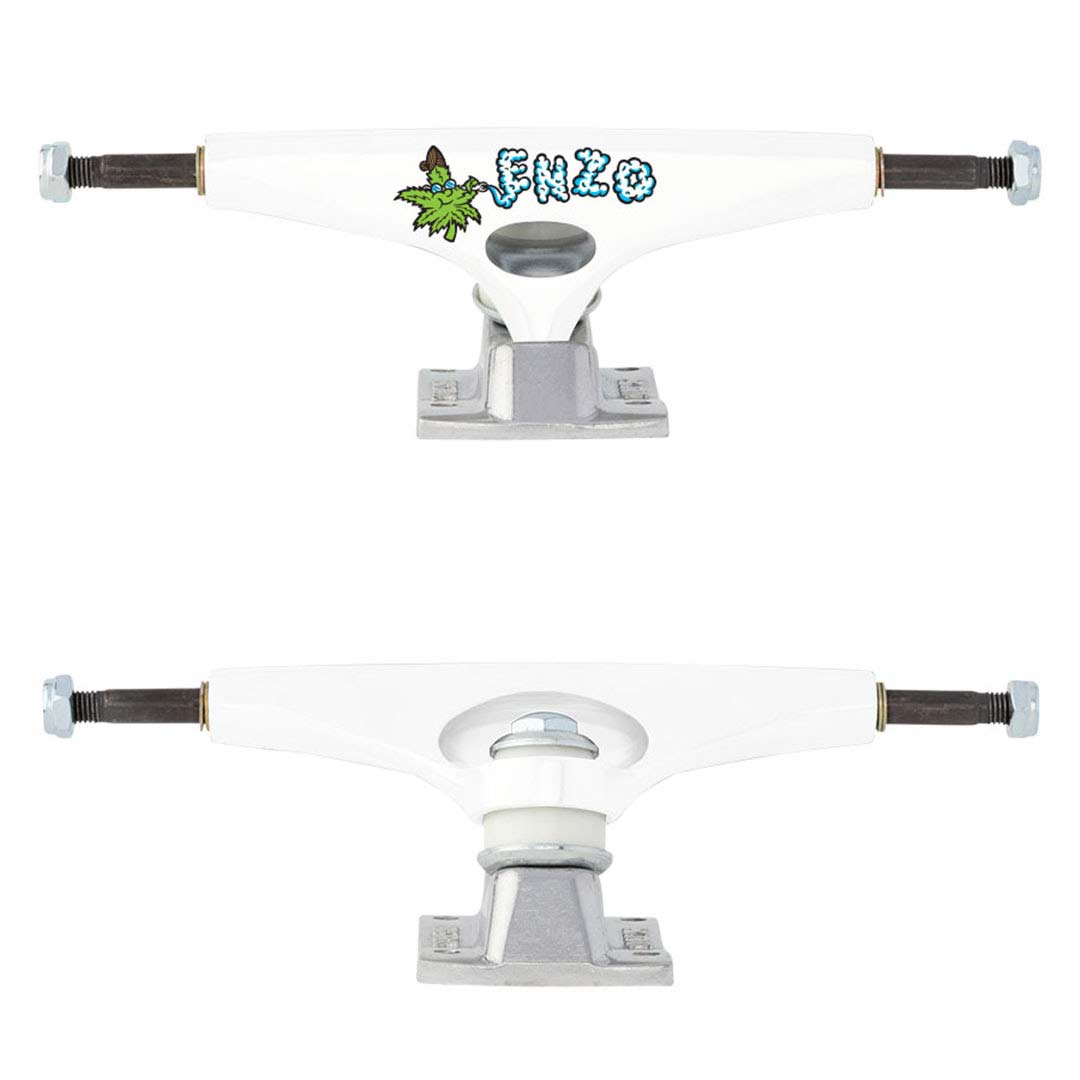 Krux 'K5 Pro Enzo Cautela' Down-Low Kingpin Trucks - White