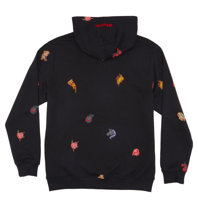 DC Shoes x Marvel 'Deadpool All Over' Hoodie - Black/Multi