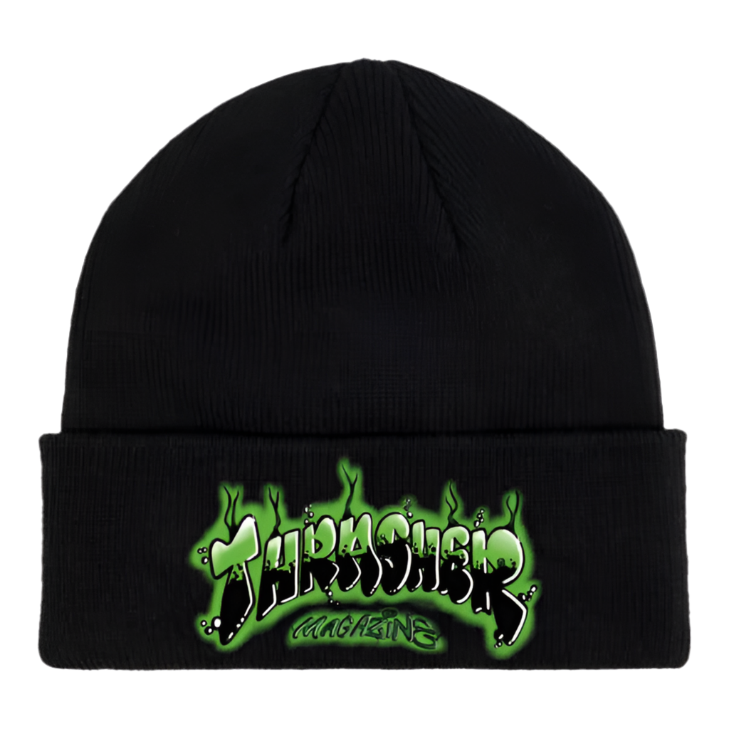 Thrasher 'Airbrush Patch' Beanie - Black