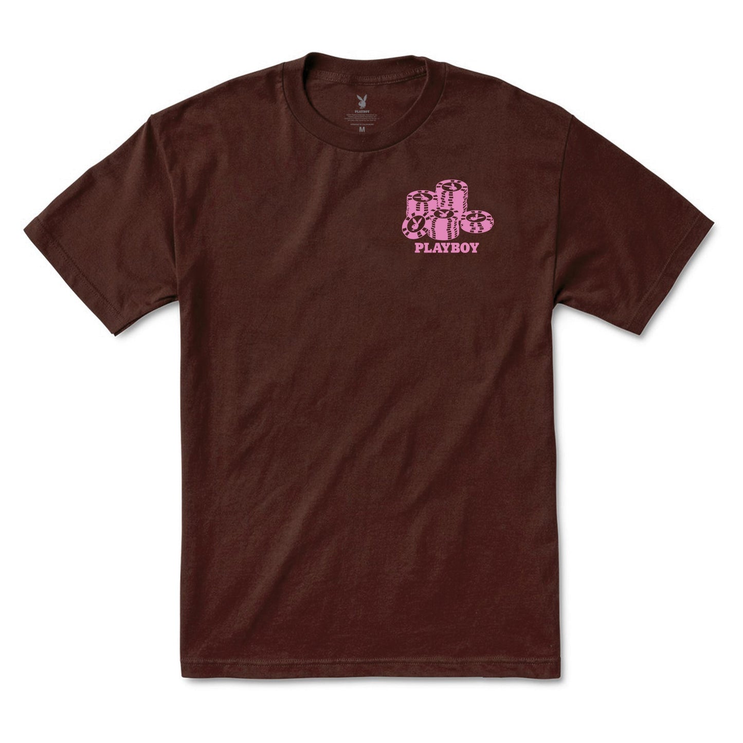Color Bars X Playboy 'High Roller' Tee - Chocolate