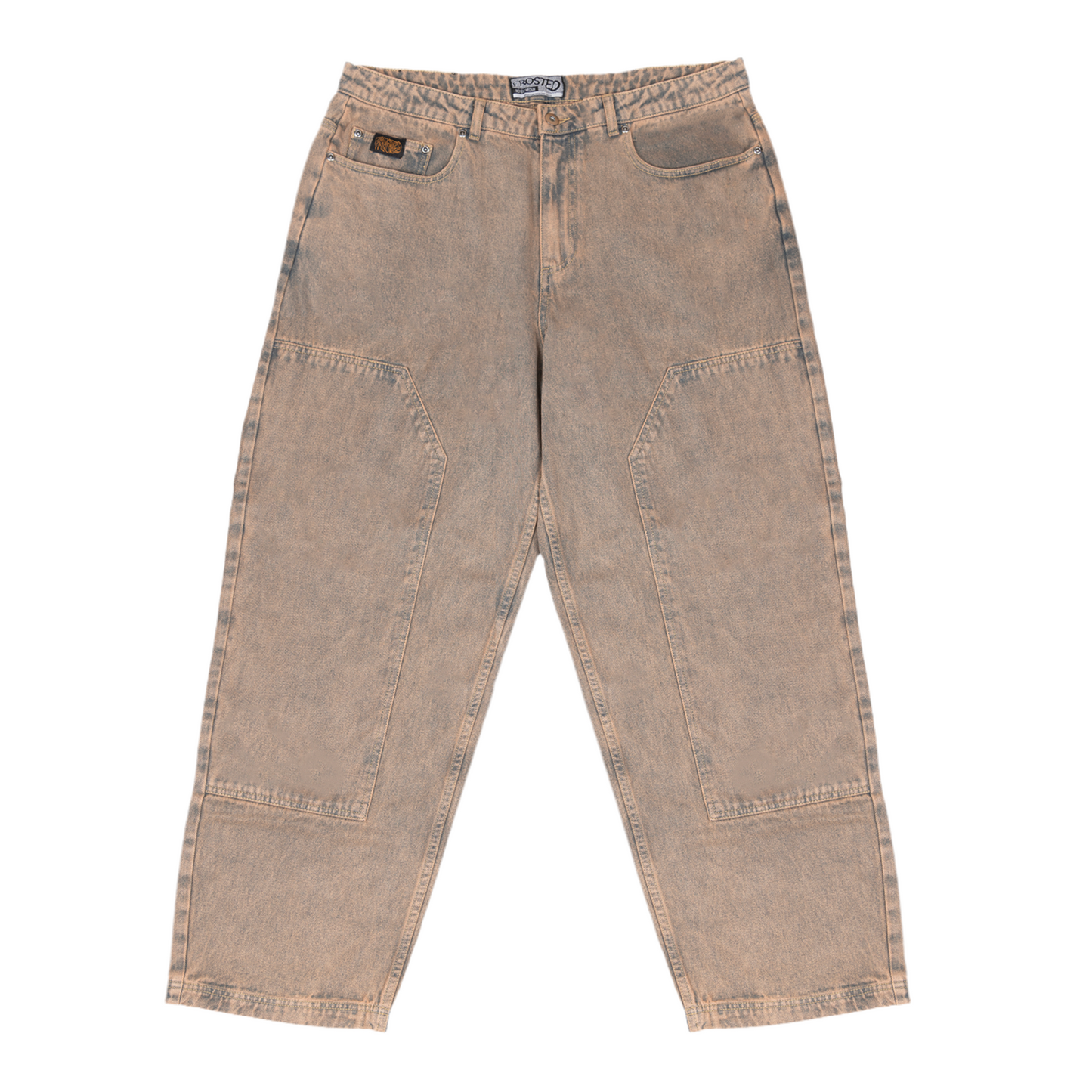 Frosted Skateboards 'Carpenter' Baggy Jeans - Faded Khaki