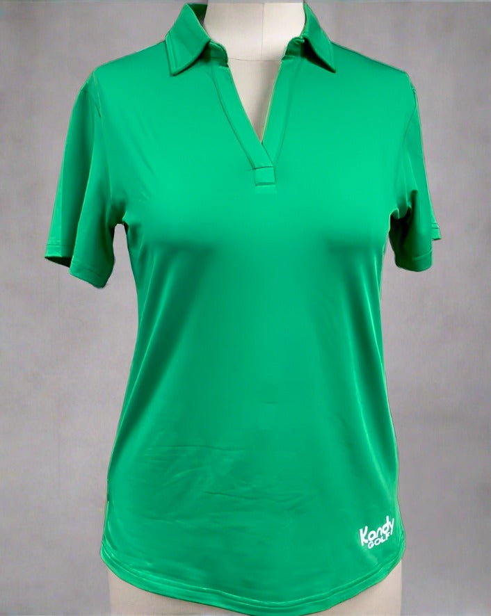 Liquidation Polos classiques pour femmes, col en V, manches, coupe ample.