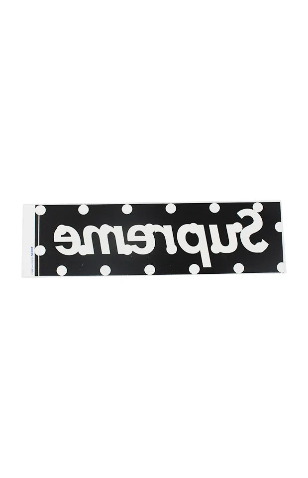 Supreme x Comme Des Garçons 'Polka Dot Box Logo' Sticker - Black