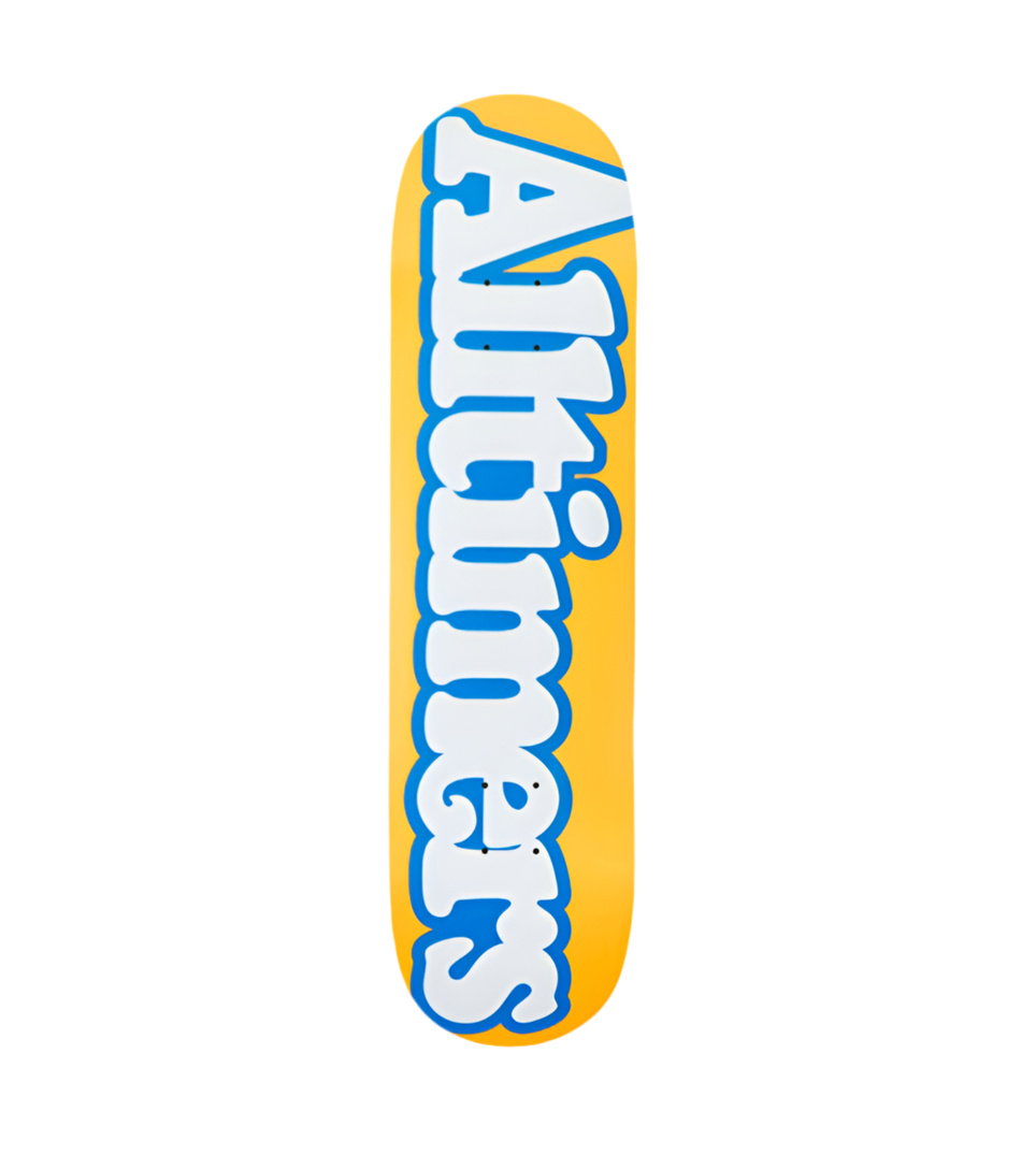 Alltimers 'Broadway' Skate Deck - Orange