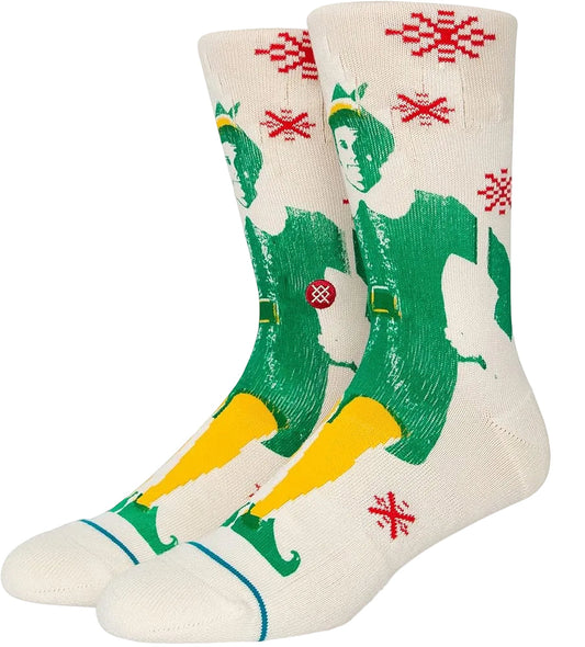 Stance x Elf 'Buddy the Elf'  Crew Socks - Off White