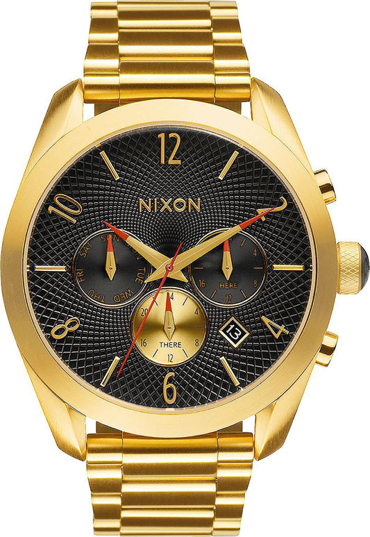 Nixon 'Bullet' Watch - All Gold/Black