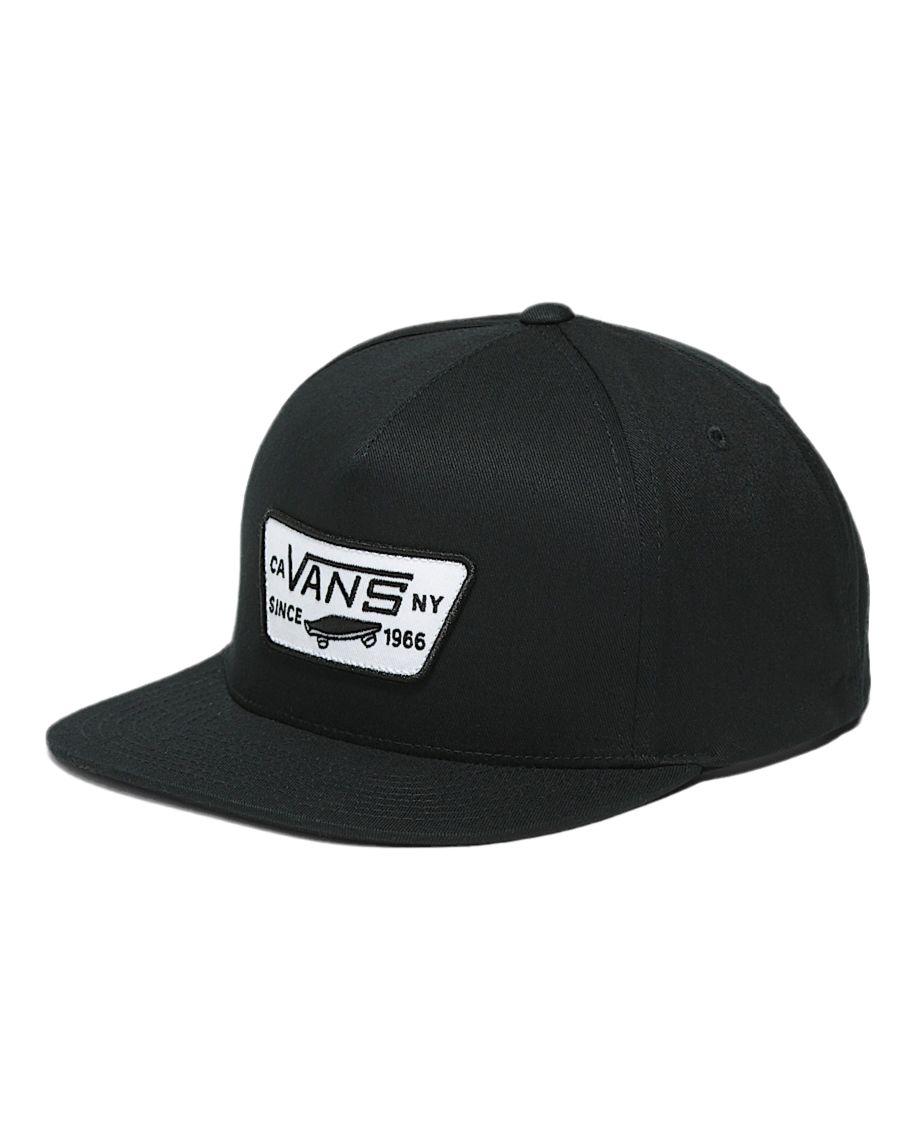 Vans 'Full Patch' Snapback Cap - Black/White