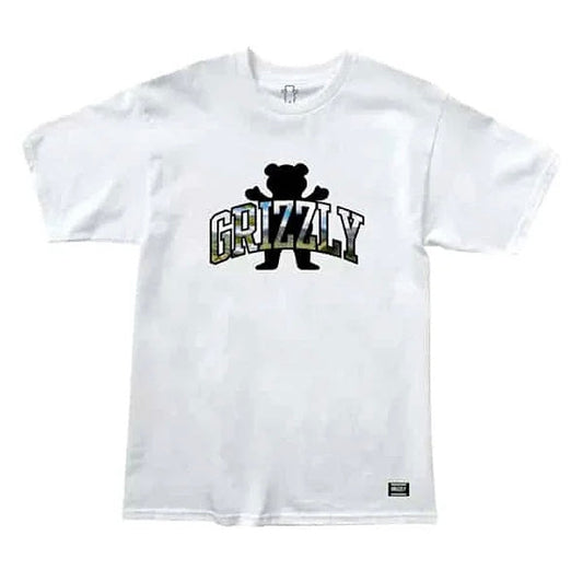 Grizzly 'Landscape' Tee - White