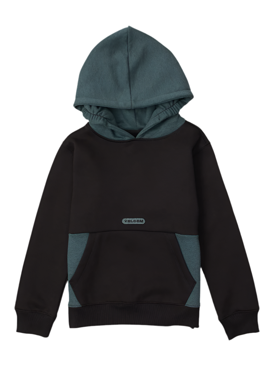 Volcom 'Forzee' Hoodie - Black/Teal (KIDS)