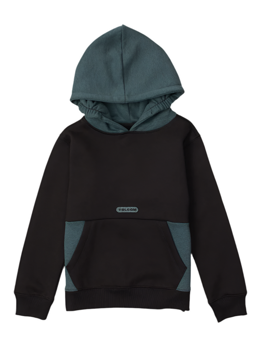 Volcom 'Forzee' Hoodie - Black/Teal (KIDS)
