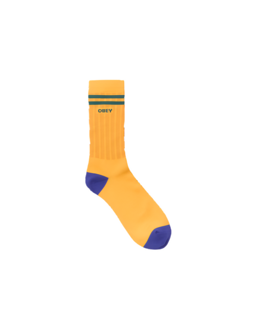 Obey 'Soccer' Socks - Gold/Green