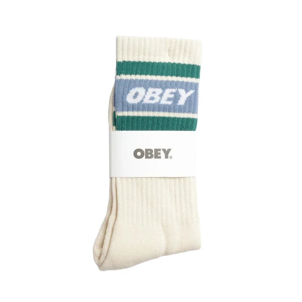 Obey 'Cooper II' Socks - Unbleached/Ashleigh Blue
