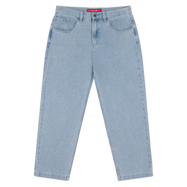 Loviah 'OG' Baggy 5 Pocket Denim Pants - White Blue Wash