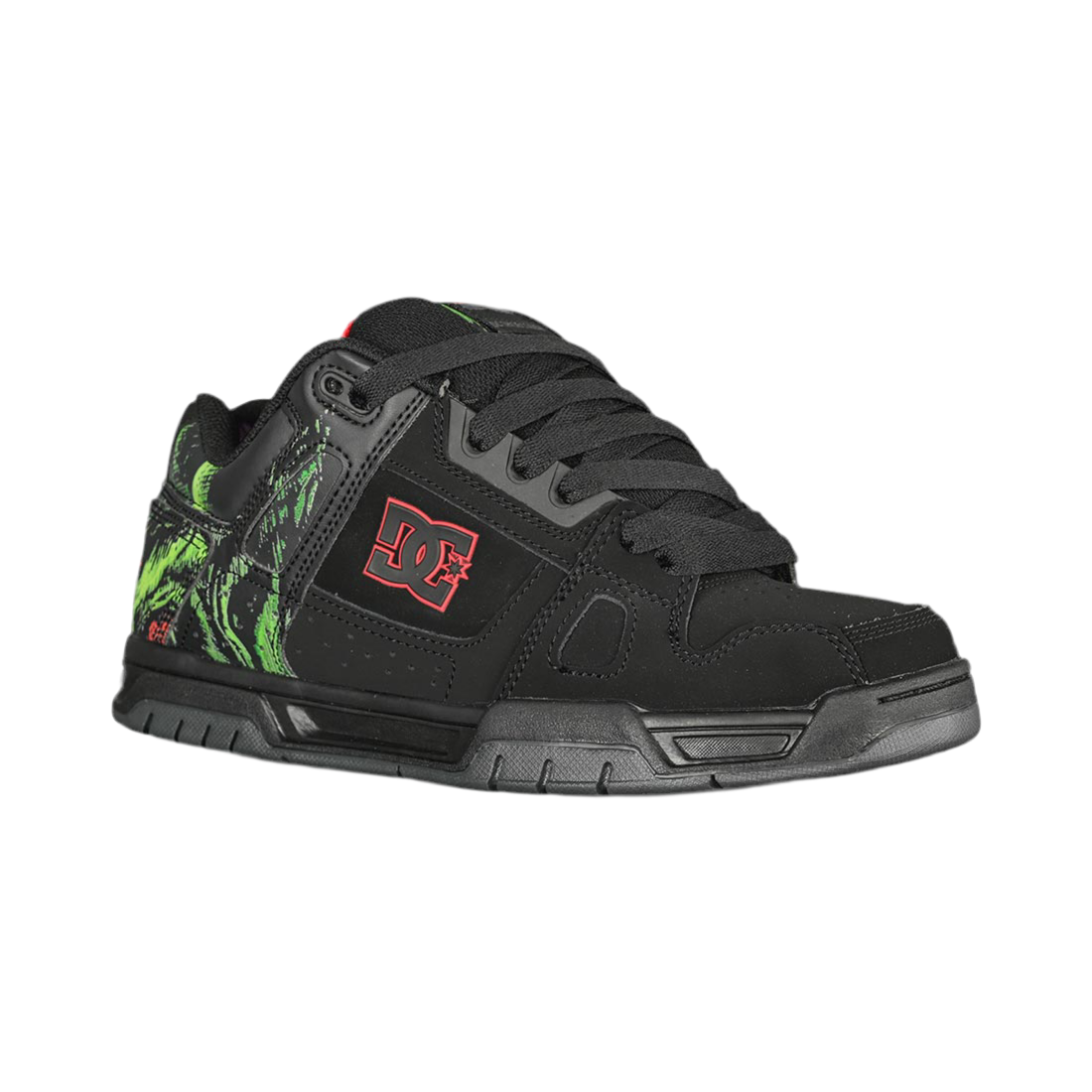 DC Shoes x Slayer 'Stag' Shoes - Black/Green/Black