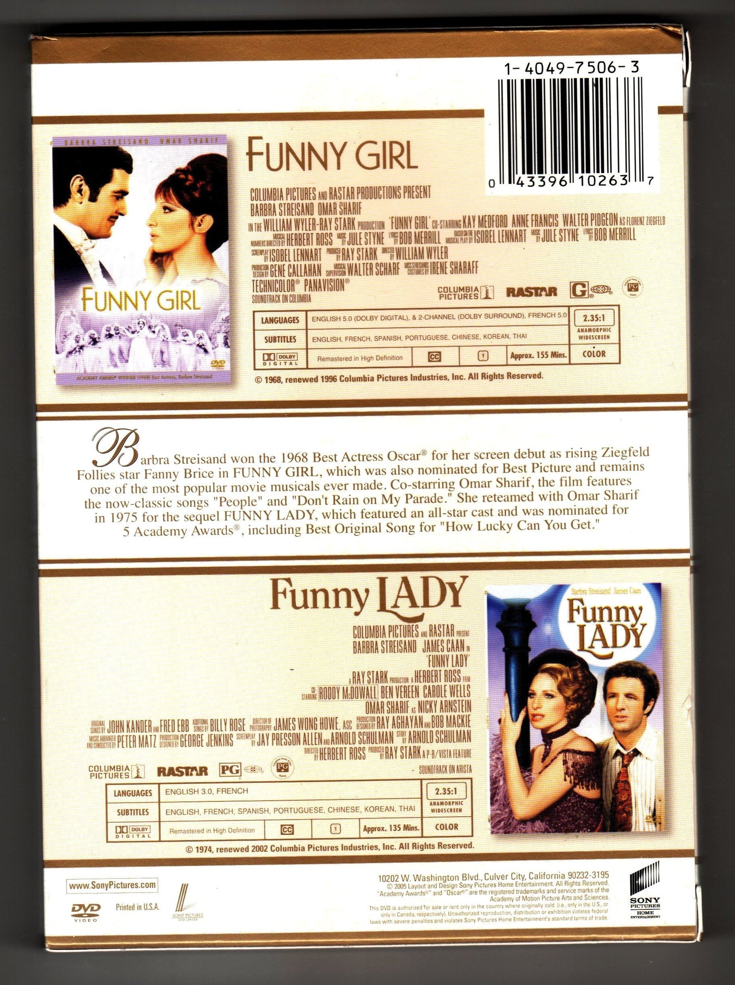 Funny Girl/Funny Lady