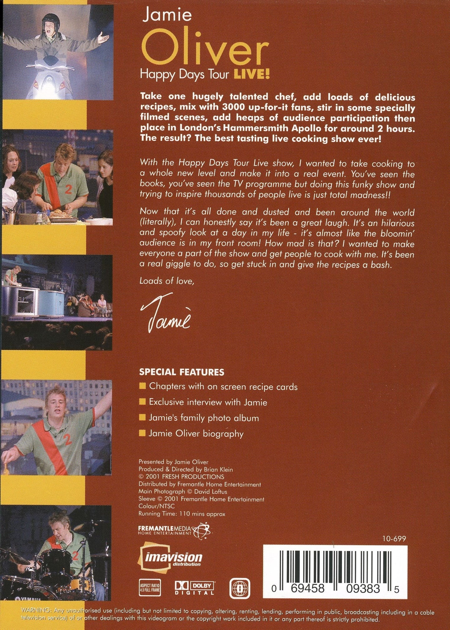 Oliver, Jamie / Happy Days Tour: Live - DVD