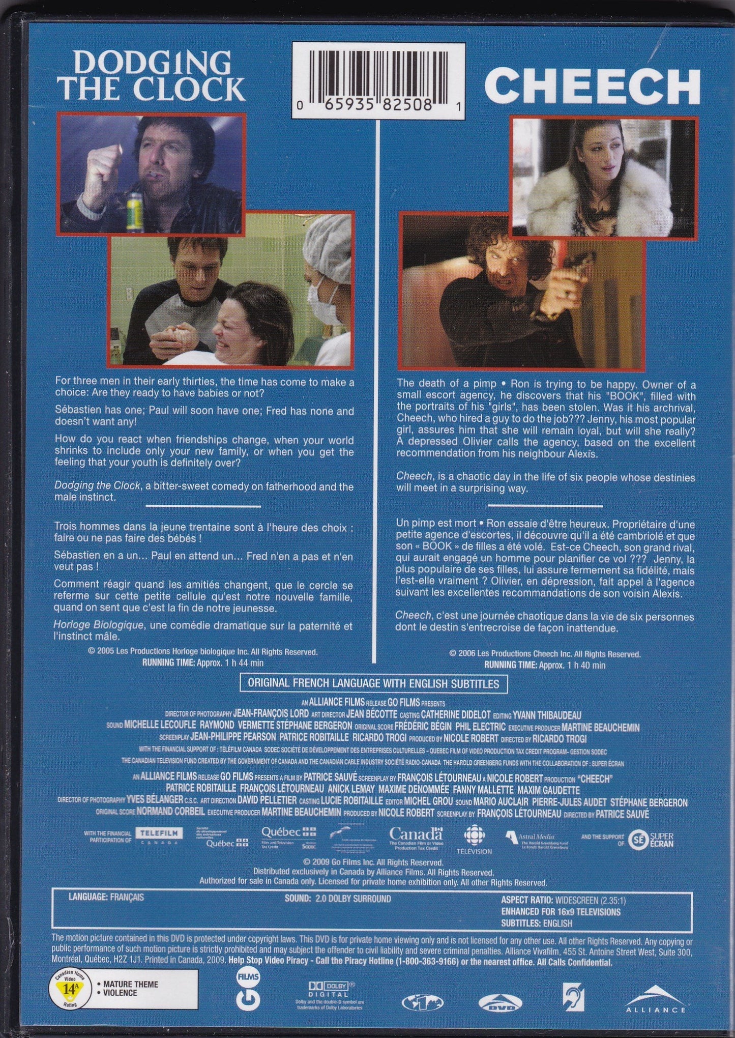 Cheech + Horloge Biologique - DVD