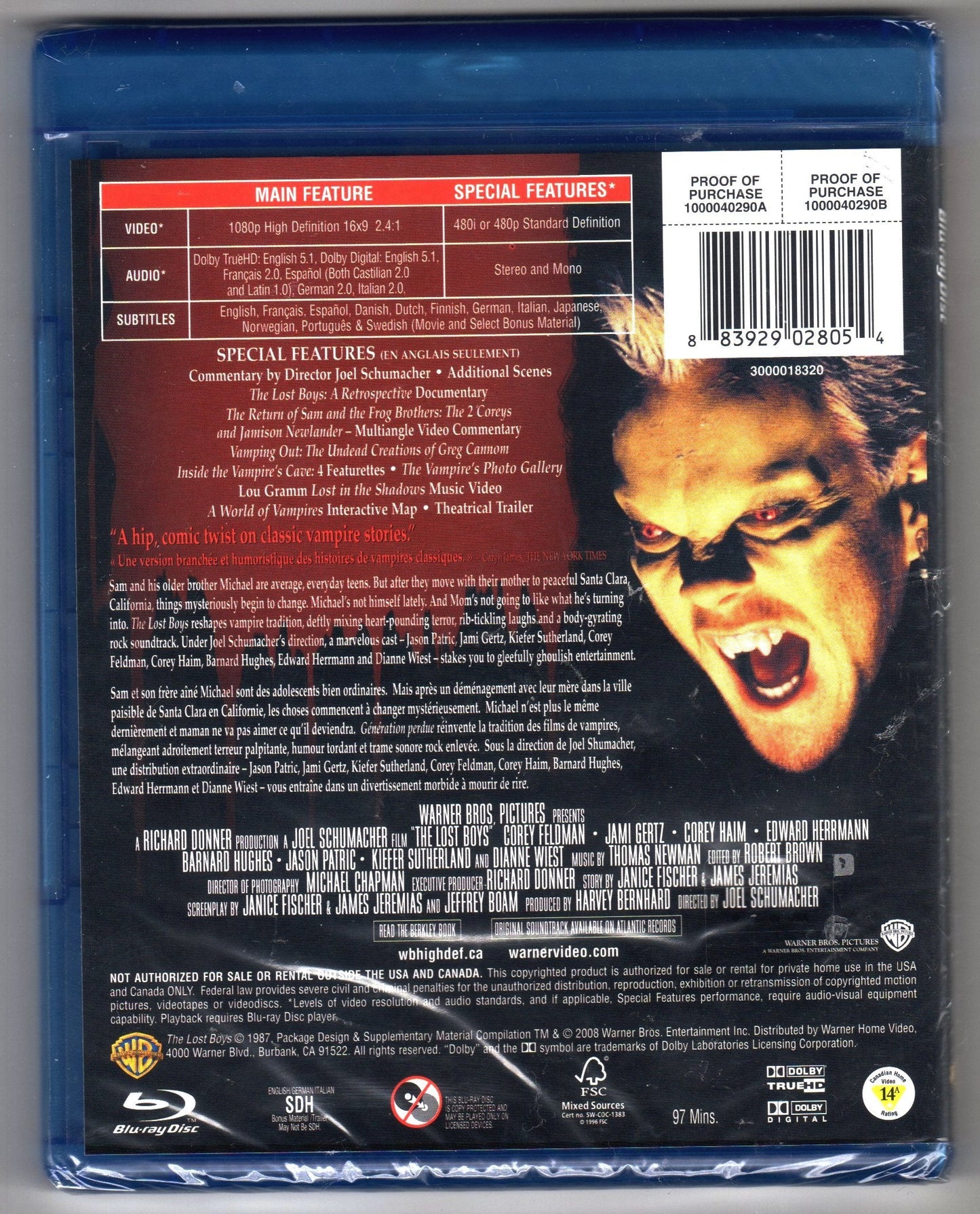 The Lost Boys - Blu-ray (Used)