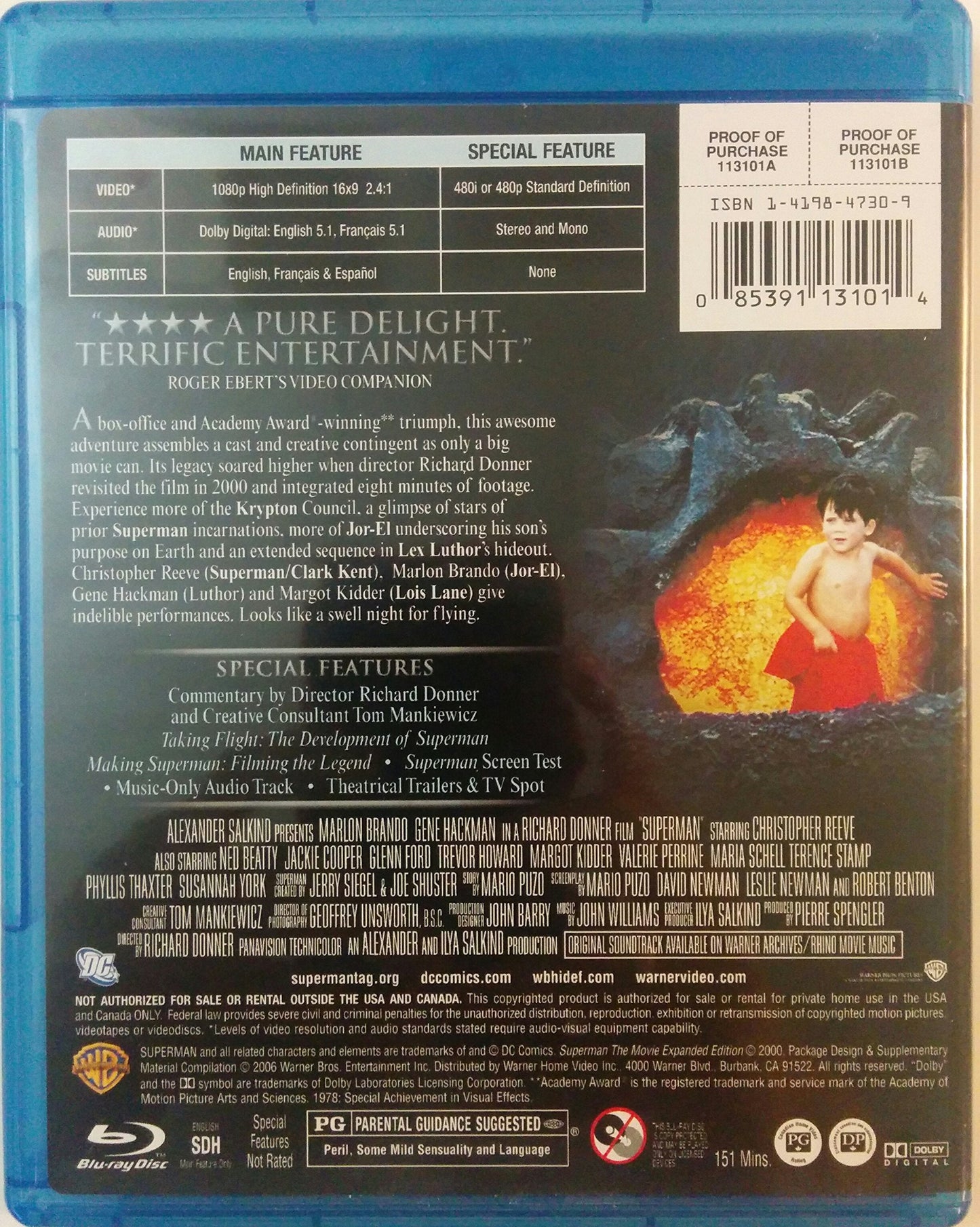 Superman: The Movie - Blu-Ray (Used)