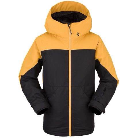 Volcom 'Vernon' Insulated Winter Jacket - Amber Yellow/Black (KIDS)