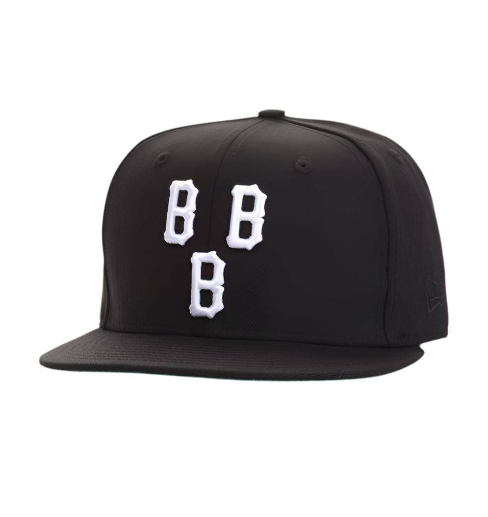New Era 'B Logo' Snapback Fitted Cap - Black