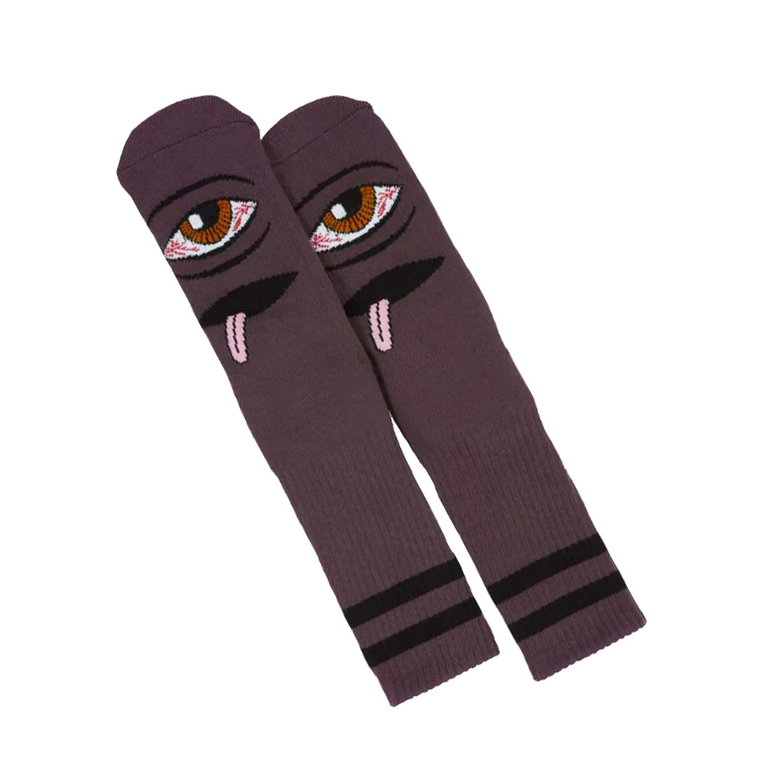 Toy Machine 'Bloodshot Eye' Crew Socks - Eggplant