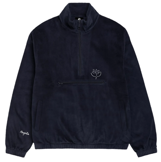 Magenta 'Dimanche Velours' Half Zip - Petrol Blue