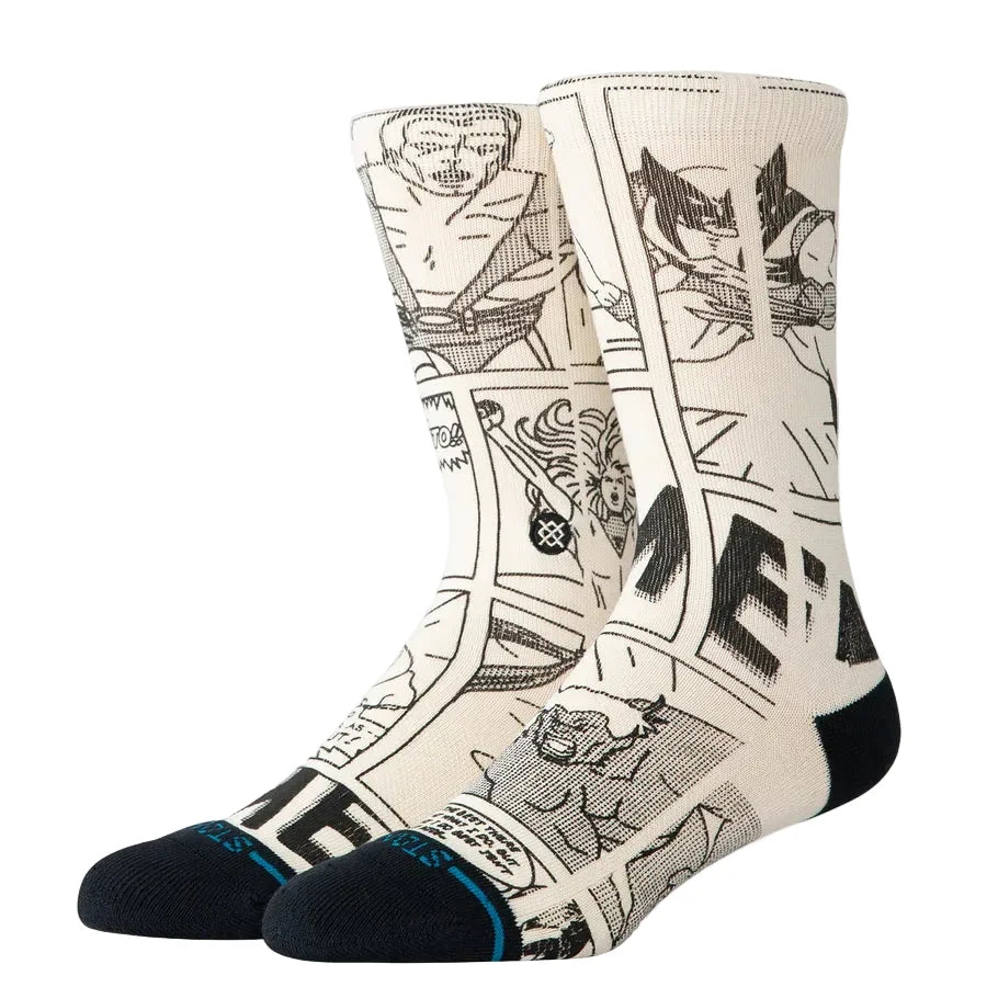 Stance x Marvel 'Good Vs. Bad' Crew Socks - Black/White