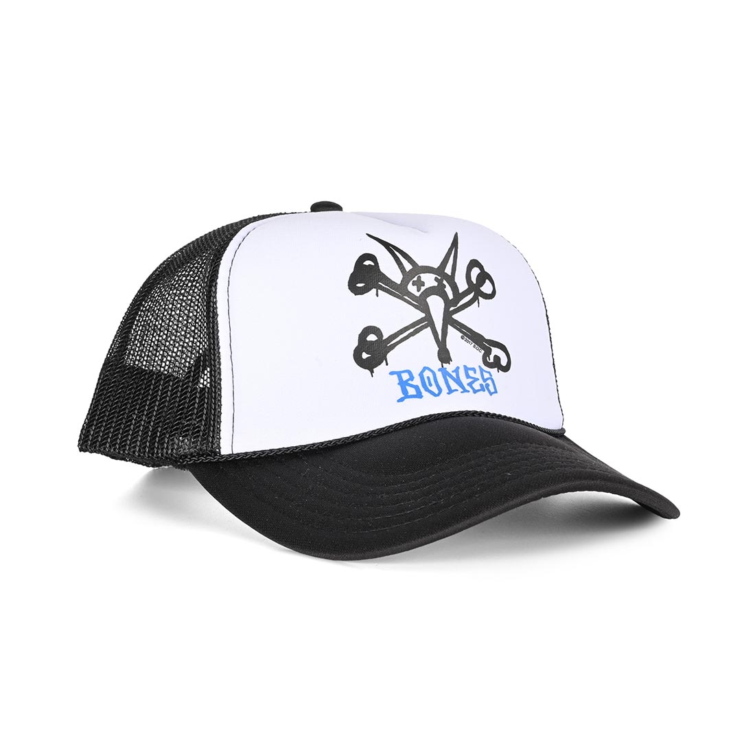Powell Peralta 'Vato Rat Bones Logo' Trucker Hat - Black/White