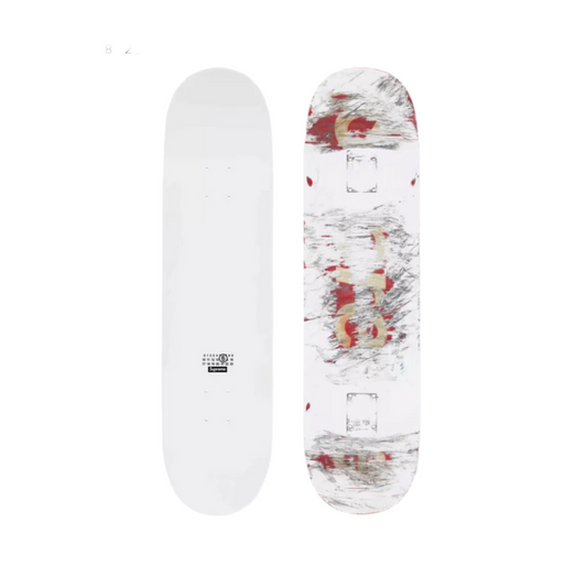 Supreme x Maison Margiela 'MM6' Scratch Off Skate Deck - White